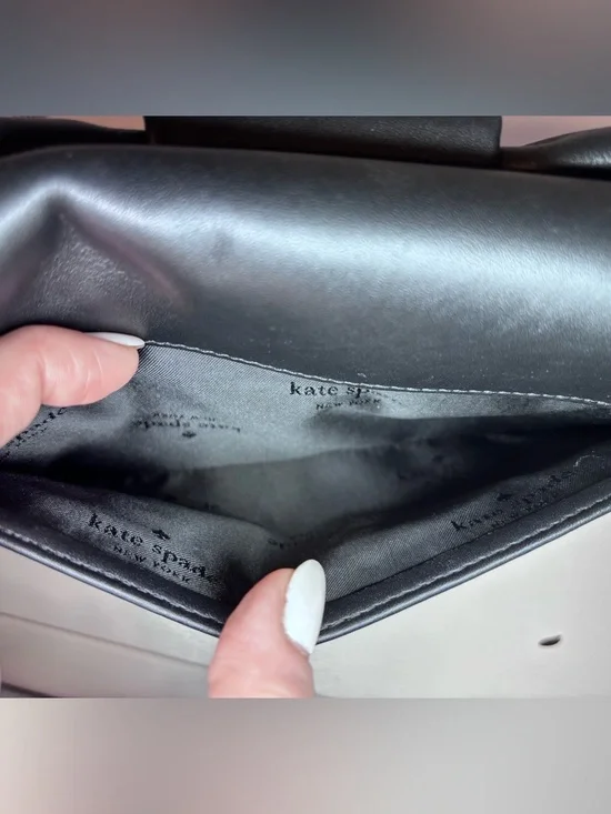 Kate Spade New York Millie Bow Flap Crossbody BLACK - Picture 5 of 11